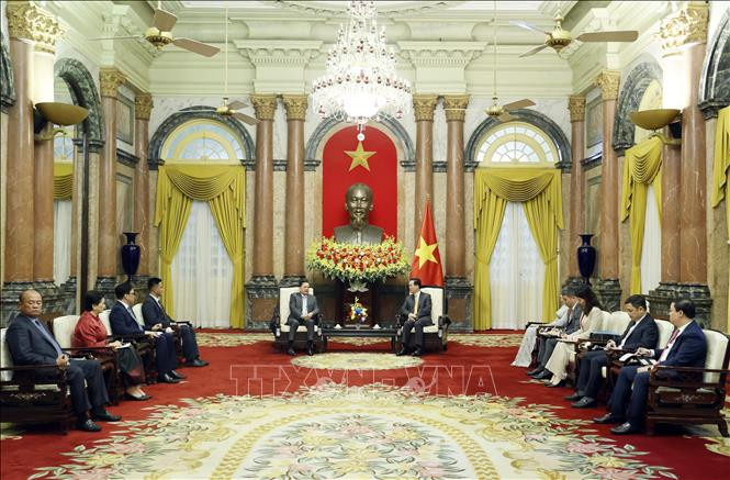Chủ tịch nước Võ Văn Thưởng tiếp Phó Thủ tướng Chính phủ Hoàng gia Campuchia Neth Savoeun. Ảnh: Thống Nhất/TTXVN Chủ tịch nước Võ Văn Thưởng tiếp Phó Thủ tướng Chính phủ Hoàng gia Campuchia Neth Savoeun. Ảnh: Thống Nhất/TTXVN