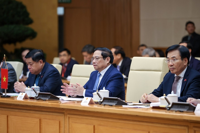 Thủ tướng Phạm Minh Chính và Thủ tướng Lào Sonexay Siphandone vui mừng và nhấn mạnh, trong bối cảnh gặp nhiều khó khăn, thách thức, song hai nước đã triển khai nghiêm túc, hiệu quả các thỏa thuận cấp cao, mang lại nhiều thành tựu trong hợp tác giữa hai nước trên các lĩnh vực - Ảnh: VGP/Nhật Bắc Thủ tướng Phạm Minh Chính và Thủ tướng Lào Sonexay Siphandone vui mừng và nhấn mạnh, trong bối cảnh gặp nhiều khó khăn, thách thức, song hai nước đã triển khai nghiêm túc, hiệu quả các thỏa thuận cấp cao, mang lại nhiều thành tựu trong hợp tác giữa hai nước trên các lĩnh vực - Ảnh: VGP/Nhật Bắc
