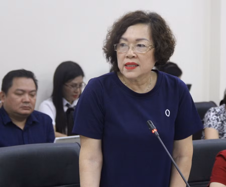 GS.TS Nguyễn Thị Mỹ Lộc trao đổi tại hội thảo