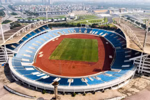 Sân vận động Mỹ Đình là nơi tổ chức môn bóng đá nam và điền kinh. Ảnh: C.O.