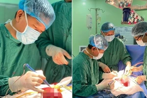 Đại phẫu khối u máu trong gan cho bé 14 ngày tuổi