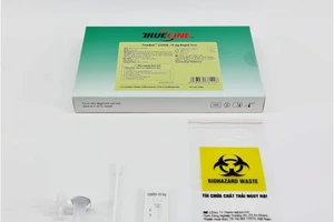 Bộ kit test kháng nguyên virus SARS-CoV-2 "made in Vietnam" từ dịch mũi. Ảnh: Báo Nhân dân.