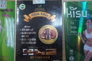  Các sản phẩm thực phẩm hỗ trợ giảm cân, hỗ trợ yếu sinh lý bị phát hiện chứa chất cấm. Ảnh: VFA.