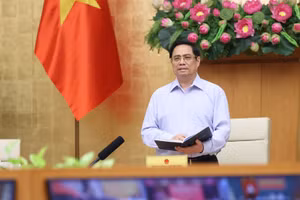 Thủ tướng Chính phủ Phạm Minh Chính kết luận tại cuộc họp. Nguồn: TTXVN.
