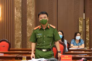 Đại tá Trần Ngọc Dương, Phó Giám đốc Công an TP Hà Nội. Ảnh: UBND TP Hà Nội.