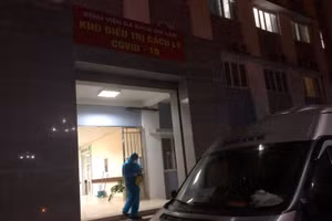 Hình ảnh được ghi nhận tại khu cách ly điều trị bệnh nhân Covid-19 bệnh viện Đa khoa Gia Lâm. Nguồn: TTYT.