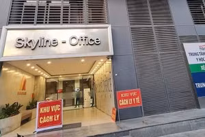 Tòa nhà NewSkyline nằm ở phường Văn Quán, khu vực đông dân cư bậc nhất ở quận Hà Đông. Ảnh: Thành Trung.