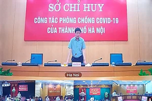 Phó Chủ tịch UBND Thành phố Dương Đức Tuấn phát biểu kết luận cuộc họp. Nguồn: UBND TP Hà Nội.