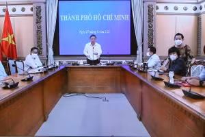 Phó Chủ tịch UBND TPHCM Dương Anh Đức phát biểu tại cuộc họp. Ảnh: VGP/Đình Nam.