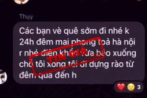 Trung tâm Xử lý tin giả Việt Nam khẳng định là tin giả. Ảnh: VAFC.