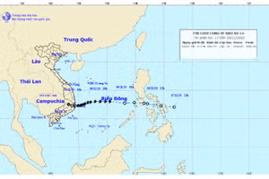 Bão số 12 suy yếu, mưa lớn ở các tỉnh từ Hà Tĩnh đến Phú Yên