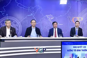 Các vị khách mời tham dự Tọa đàm. Ảnh: Chinhphu.vn.