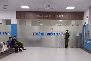 Khoa phòng chức năng tại Bệnh viện 1A, nơi xảy ra sự cố sau phẫu thuật thẩm mỹ. Ảnh: Hà Nội Mới.