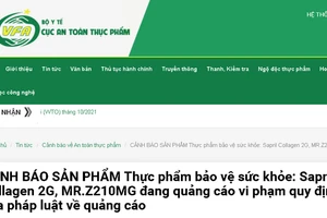 Cảnh báo nhiều thực phẩm bảo vệ sức khỏe quảng cáo như thuốc chữa bệnh