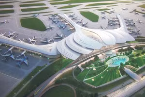 Phối cảnh sân bay Long Thành. Ảnh: Bộ Giao thông vận tải.