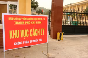 Khu vực cách ly tại tâm dịch Chí Linh, Hải Dương. Ảnh: Đức Tùy