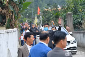 An ninh được thắt chặt tại đám cưới Công Phượng ở Nghệ An