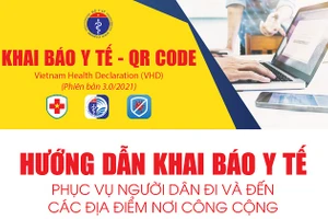 Bộ Y tế hướng dẫn khai báo y tế - QR Code. Nguồn: Sở Y tế Hà Nội.