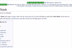 Sau Hoài Linh, Phi Nhung... đến lượt Trấn Thành bị công kích trên Wikipedia