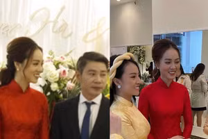 Những hình ảnh đầu tiên trong lễ ăn hỏi của Công Lý và Ngọc Hà