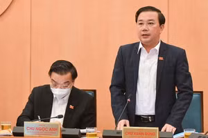 Phó chủ tịch UBND TP.Hà Nội, Trưởng ban chỉ đạo phòng, chống dịch Covid-19 TP Chử Xuân Dũng. Ảnh: Lê Trung Nguyên.