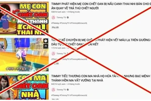 Kênh YouTube Timmy TV từng đăng tải nhiều video có nội dung kinh dị. Ảnh minh họa chụp màn hình.