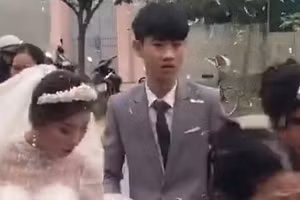 Thực hư chú rể 18 tuổi buồn bã trong đám cưới vì bị ép lấy vợ 29 tuổi để gán nợ