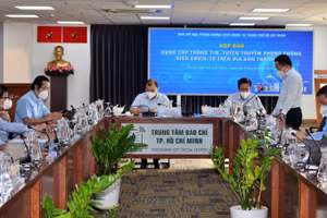 Quang cảnh cuộc họp báo. Ảnh: VGP.