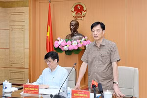 Thứ trưởng Nguyễn Duy Ngọc phát biểu tại Hội nghị. Nguồn: Cổng thông tin Bộ Công an.