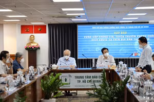 Toàn cảnh họp báo. Ảnh: Huyền Mai.