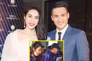 Thủy Tiên trao tiền cho người dân khó khăn Quảng Bình, nơi nước sông dâng... 10m