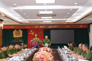 Thứ trưởng Nguyễn Văn Long phát biểu chỉ đạo tại buổi họp. Nguồn: VGP.