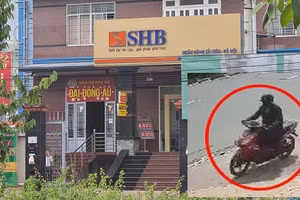 Lộ diện hình ảnh nghi phạm vụ cướp ngân hàng SHB ở Bình Dương