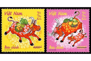 Phát hành bộ tem bưu chính “Tết Tân Sửu” 2021