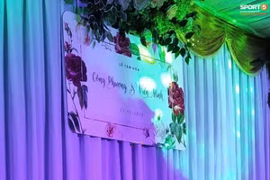 Hình ảnh hiếm hoi nhà Công Phượng chuẩn bị lễ cưới ở Nghệ An