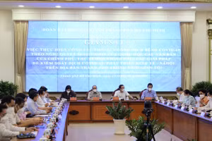 Toàn cảnh buổi làm việc. Ảnh: Linh Nhi.