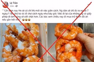 Bác bỏ thông tin người dân Hà Nội chỉ được ra ngoài 7 ngày/1 lần