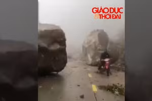 Video: Kinh hãi cảnh tảng đá khổng lồ lăn từ trên núi xuống ở Kon Tum