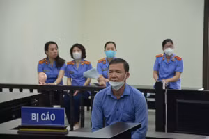 Bị cáo Vinh tại phiên xét xử. 
