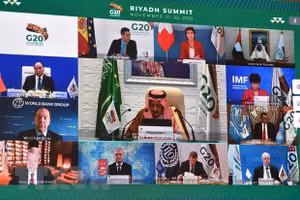 Hội nghị thượng đỉnh G20 do Saudi Arabia chủ trì. (Ảnh: AFP/ TTXVN)