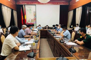 CDC Hà Nội họp với Ban chỉ đạo công tác phòng chống dịch covid-19 huyện Đông Anh. Nguồn: Sở Y tế Hà Nội.