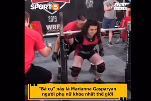 Video: "Cụ bà" nâng tạ gần 200 kg khiến đám thanh niên "há hốc mồm"