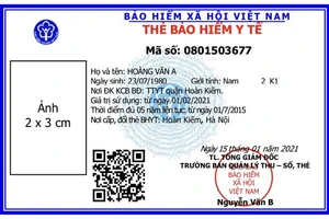 Từ ngày 1/4, cấp thẻ bảo hiểm y tế theo mẫu mới trên toàn quốc