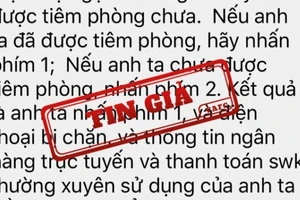 "Lừa đảo chiếm đoạt thông tin cá nhân trên mạng" là tin giả