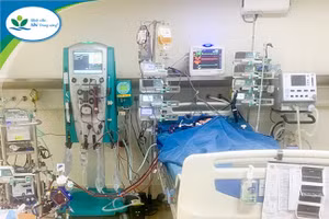 Bệnh nhi Covid-19 đầu tiên được thực hiện lọc máu hấp phụ và ECMO tại Bệnh viện Nhi Trung ương. Nguồn: BV Nhi Trung ương.
