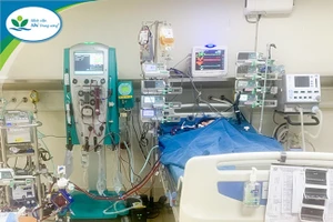 Bệnh nhi Covid-19 đầu tiên được thực hiện lọc máu hấp phụ và ECMO tại Bệnh viện Nhi Trung ương. Nguồn: BV Nhi Trung ương.