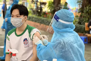 Tiêm vắc xin cho trẻ em tại TP Hồ Chí Minh. Ảnh: HCDC.