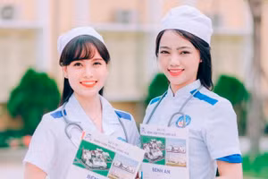 Sinh viên đào tạo tại trường Cao đẳng Y tế Huế.