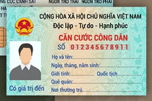 Giảm 50% lệ phí làm căn cước công dân kể từ ngày 1/7