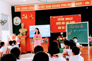 Sinh hoạt chuyên môn cấp trường, cấp cụm được ngành giáo dục Nghệ An áp dụng thường xuyên để trao đổi, chia sẻ kinh nghiệm, phương pháp dạy học.